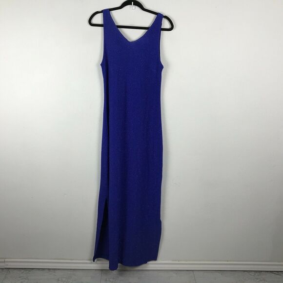 A Fortiori Maxi Dress Size S Purple Sparkle Cocktail Party Sleeveless Shimmery - Picture 1 of 6